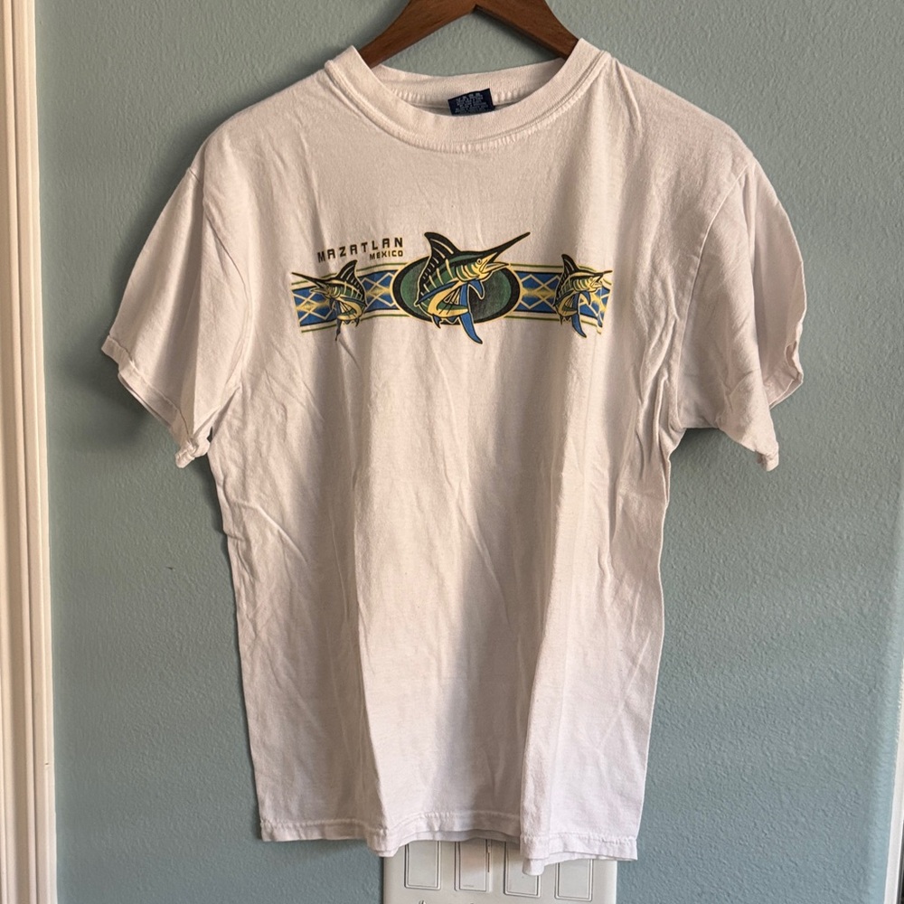 Mazatlan Mexico White Graphic T-Shirt